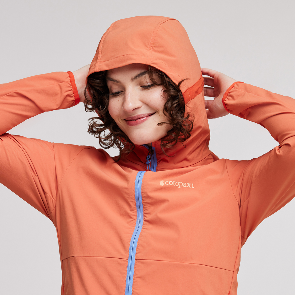 Vuelta Performance Windbreaker Jacket - Women's, Nectar, Model Courtney